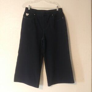 Dream Jeannes by Quacker Factory women's size M blue Capri pants